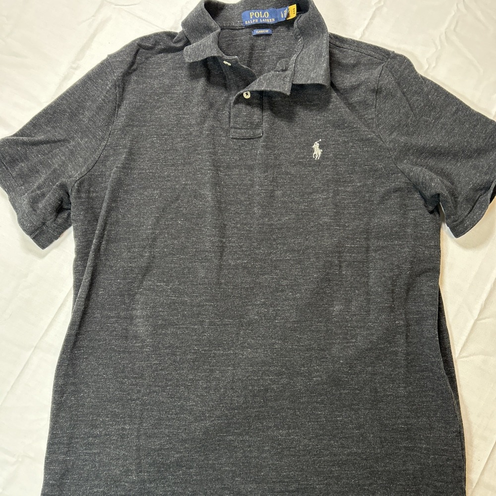 Polo Ralph Lauren Polo Shirt Men's Size Large Gray Classic Fit